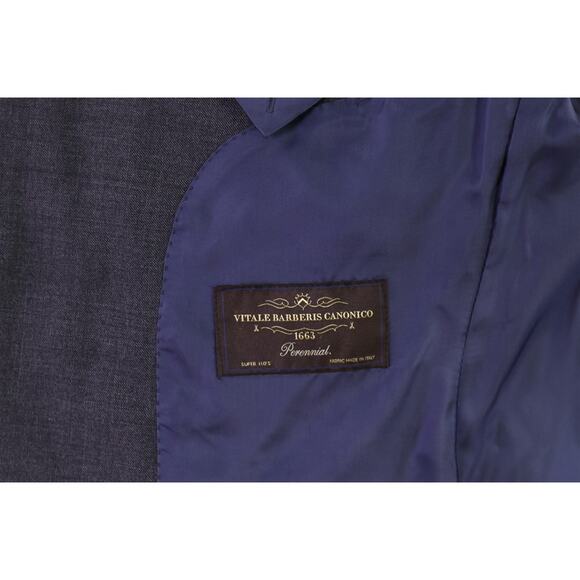 Suitsupply Napoli Solid Gray 2-Btn Super 110's Wool Blazer Jacket 36R - Picture 10 of 11